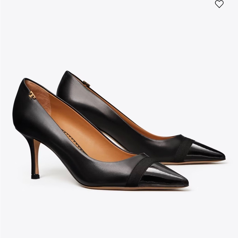 Tory Burch Black Leather Heels
